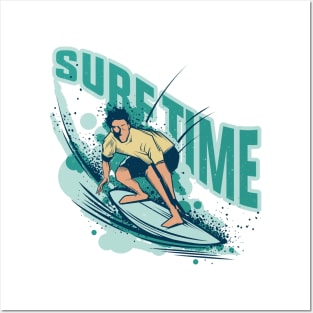 summer, Surf Time Posters and Art